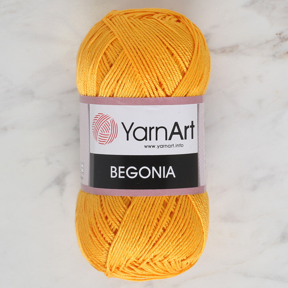 YarnArt Begonia 50gr Hardal Sarısı El Örgü İpi - 5307